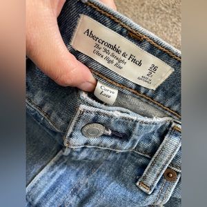 Abercrombie curve love high waisted jeans, size 26 or 2 short